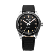 Relógio Vulcain 660170A07.BHM286 Skindiver Nautique - Black with Khaki Brown Lum