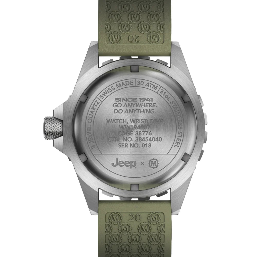 Relógio Marathon TSAR Diver's Jeep Rubicon 41mm  Quartzo