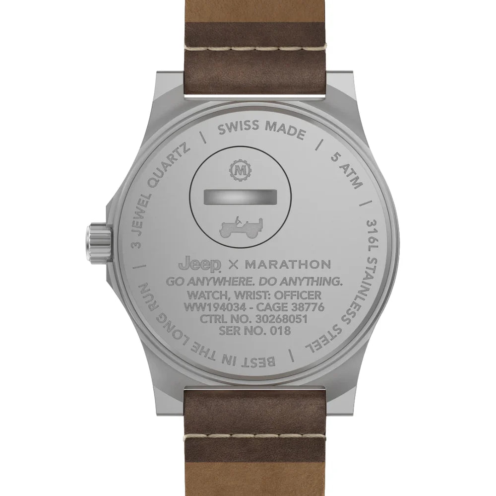 Relógio Marathon Jeep Willy's SSGPQ Officer's 41mm Quartzo
