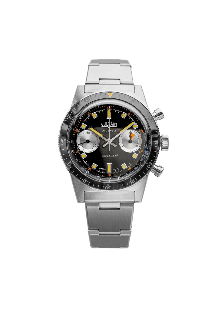 Relógio Vulcain 590176A07.BAC201 Skindiver Chronograph Black