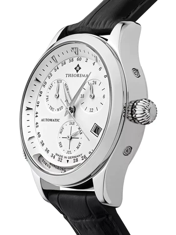 Relógio Tufina PARAGON CALENDAR THEOREMA GM-122-1 SILVER - Automático 43mm