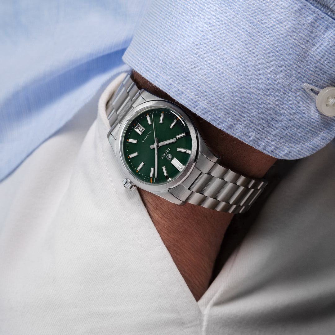 Relógio TRASKA Commuter 36 Bottle Green 3205