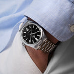 Carregue a imagem no visualizador da Galeria, Relógio TRASKA Commuter 38 Carbon Black 8233