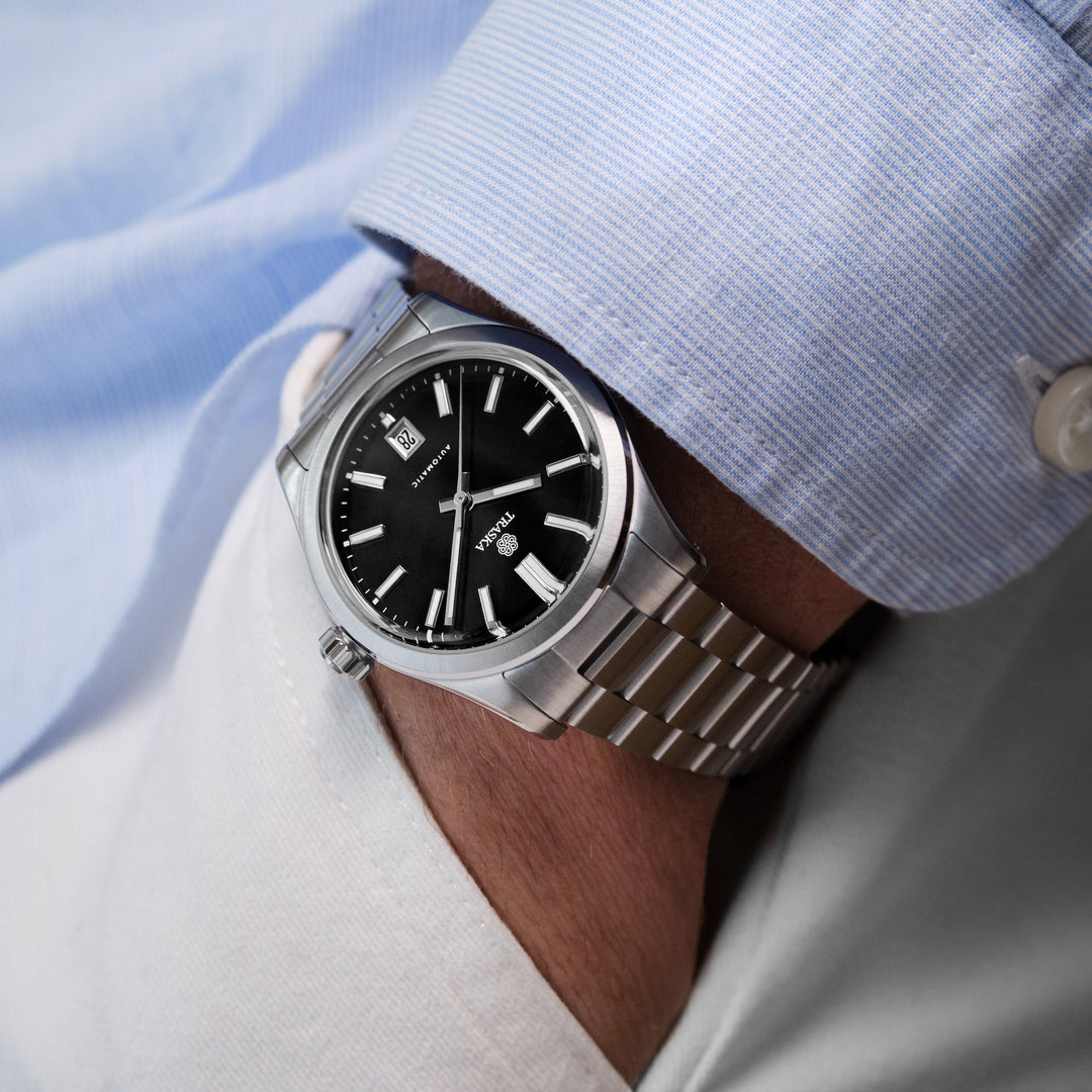 Relógio TRASKA Commuter 38 Carbon Black 8233