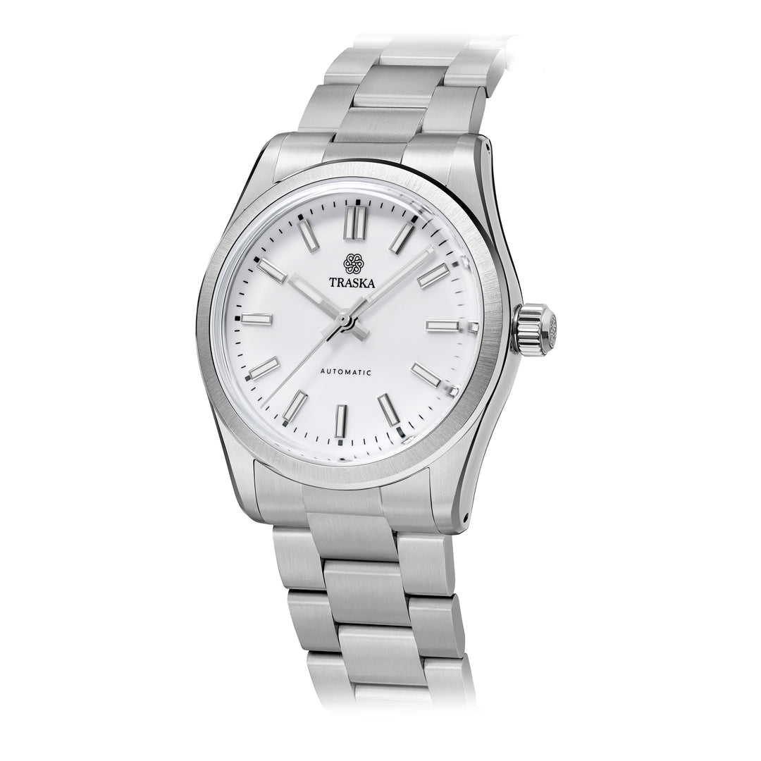 Relógio TRASKA Commuter 34 Arctic White 7232