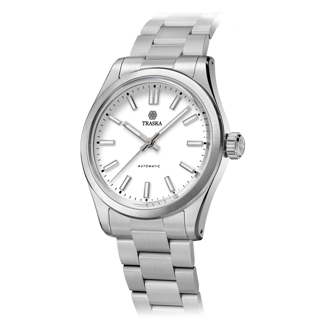 Relógio TRASKA Commuter 38 Arctic White 8233