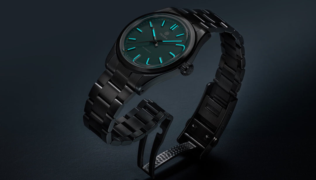 Relógio TRASKA Commuter 38 Istrian Green 8233