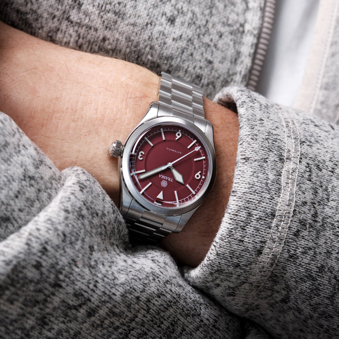 Relógio TRASKA Summiteer 36 Oxblood Red 6224
