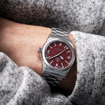 Carregue a imagem no visualizador da Galeria, Relógio TRASKA Summiteer 38 Oxblood Red