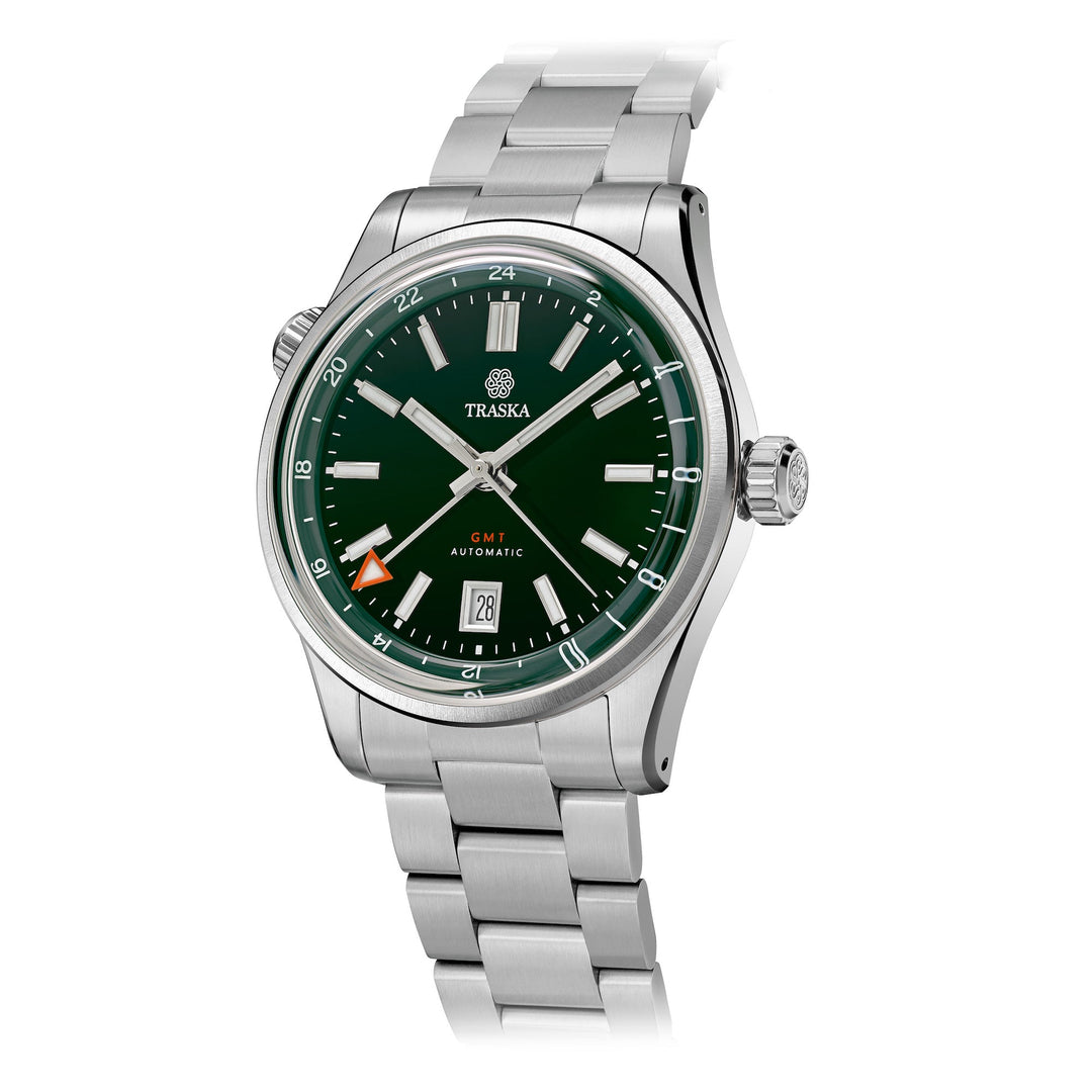 Relógio TRASKA Venturer GMT Bottle Green