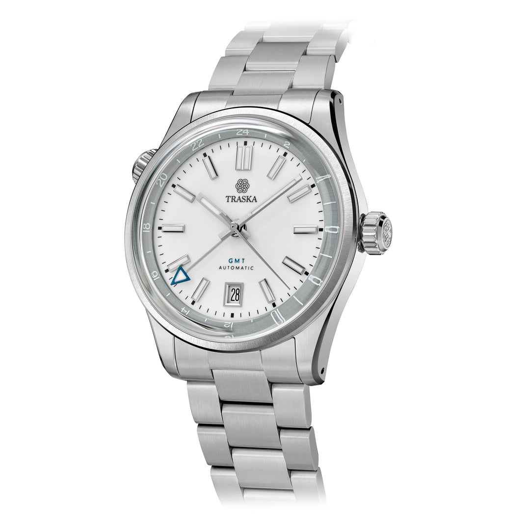 Relógio TRASKA Venturer GMT Arctic White