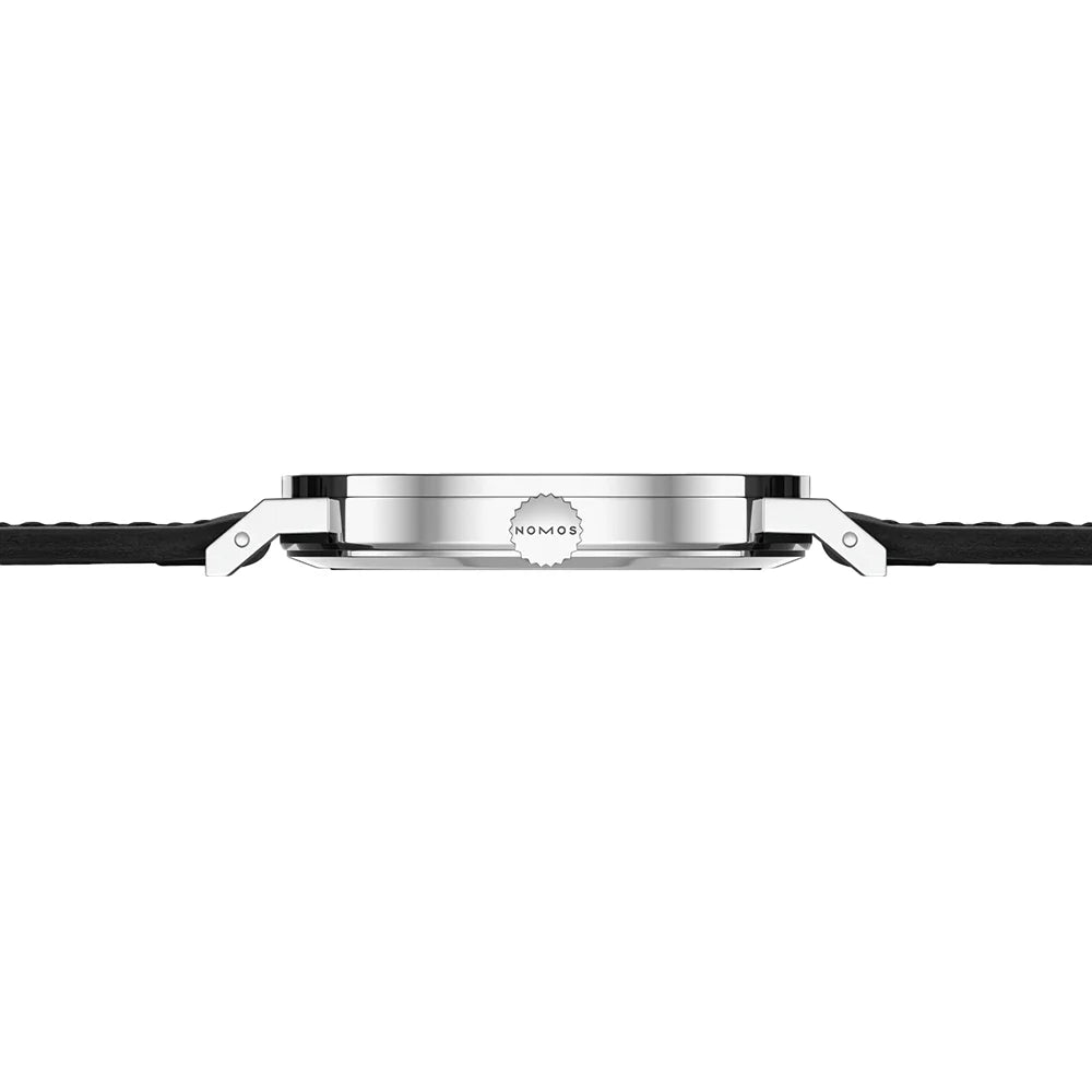 Relógio NOMOS Glashütte Tangente 2Date 37.5mm Silver on Leather Strap 135