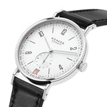 Carregue a imagem no visualizador da Galeria, Relógio NOMOS Glashütte Tangente 2Date 37.5mm Silver on Leather Strap 135