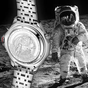 Relógio Swan & Edgar World Timer Mechanical Quartz Orange