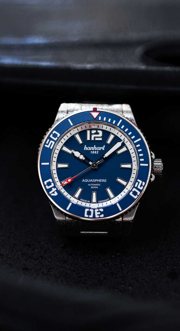 Relógio Hanhart AQUASPHERE FreeFall Blue, 42mm 772.270-6428