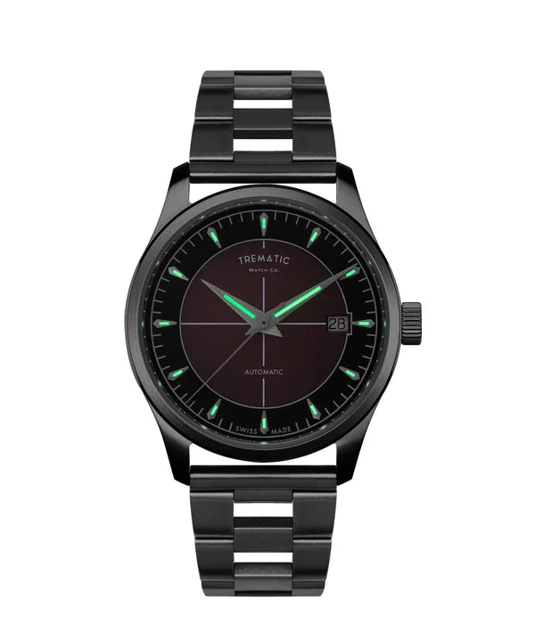 Relógio Trematic ZY6 borgogna 38 mm bracelet by Forstner Automático