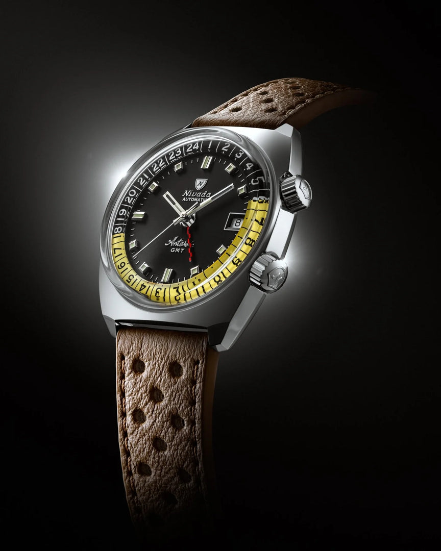 Relógio Nivada Grenchen GMT ANTÁRTICO - PRETO 36 mm 32043A23