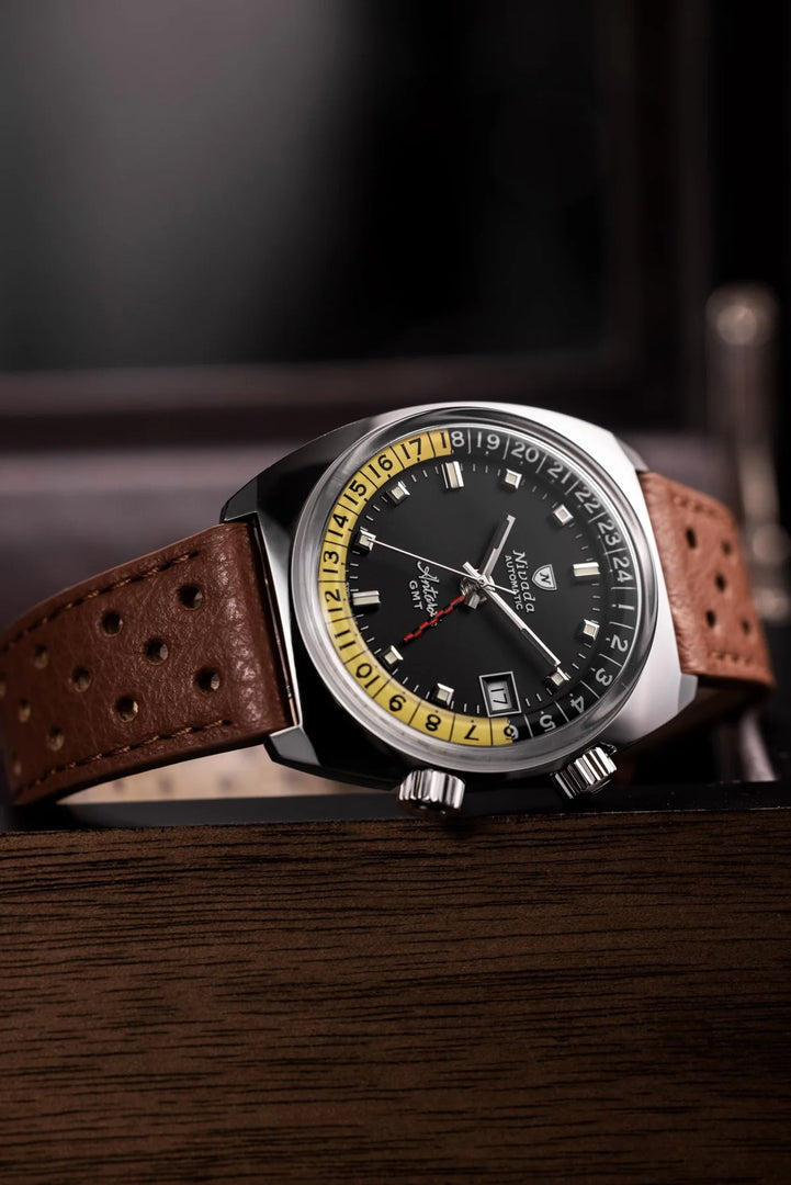 Relógio Nivada Grenchen GMT ANTÁRTICO - PRETO 36 mm 32043A23