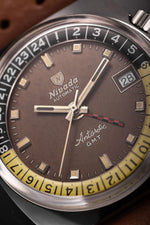 Carregue a imagem no visualizador da Galeria, Relógio Nivada Grenchen ANTARCTIC GMT - TROPICAL 36mm 32061A23