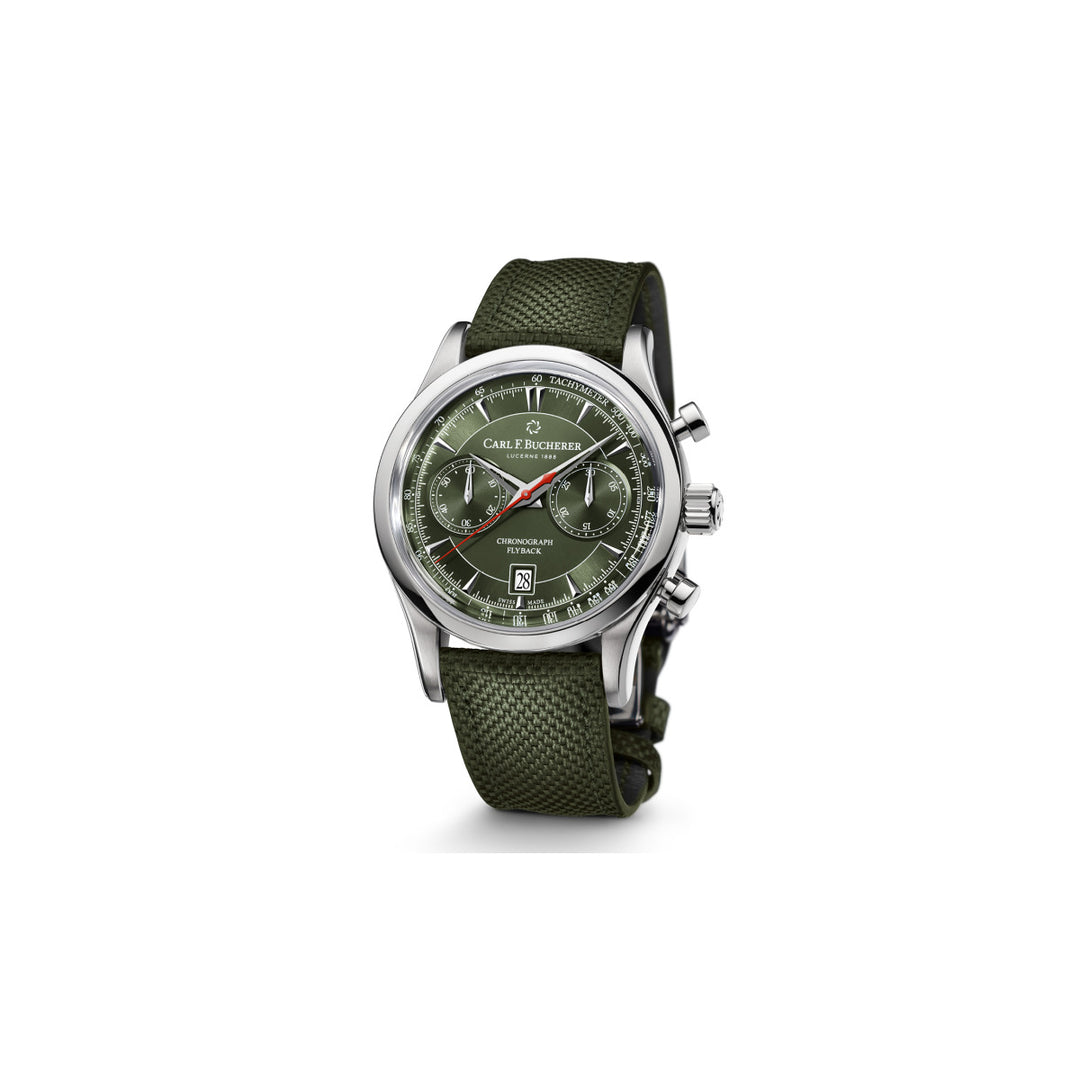 Relógio Carl F. Bucherer Manero Flyback Green 43.0mm 0.10919.08.93.98