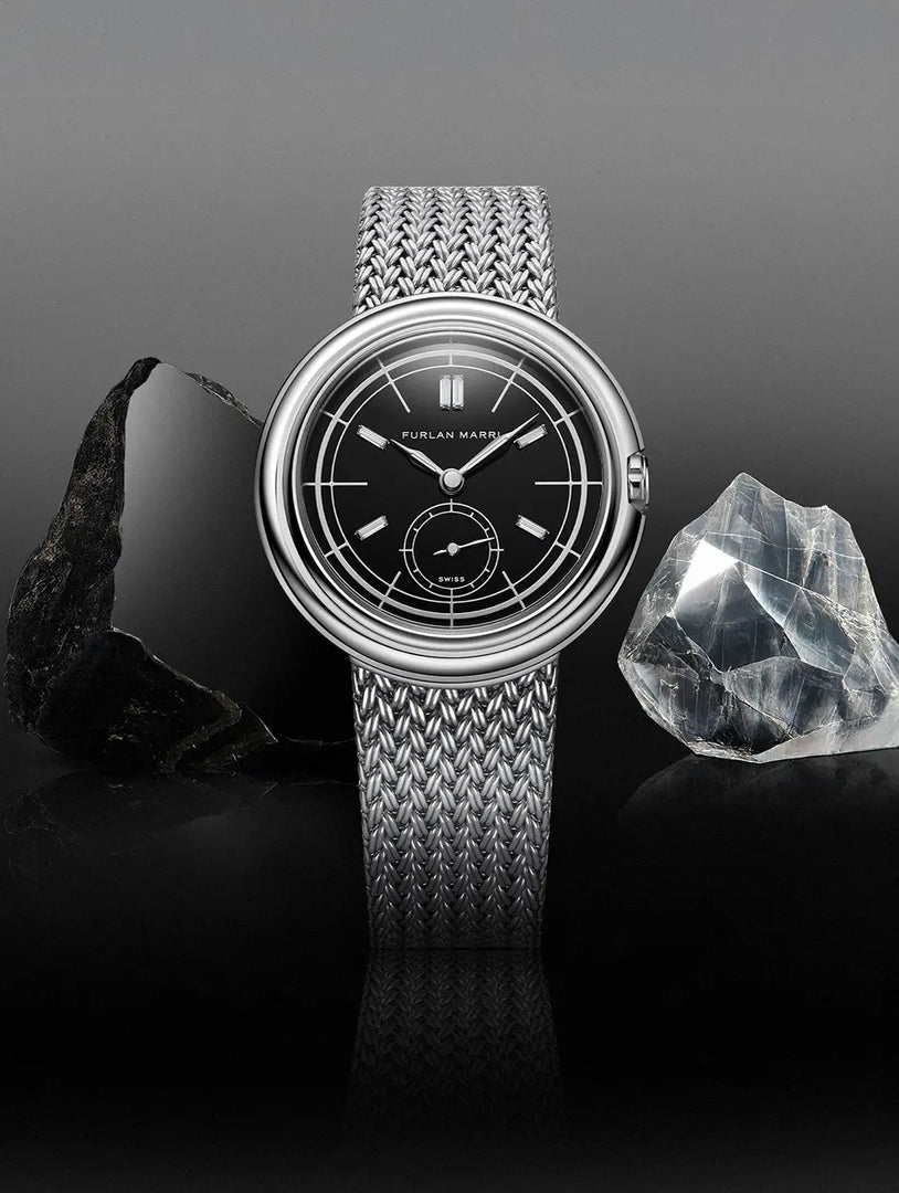 Relógio Furlan Marri Disco Volante Disco Onyx Diamonds