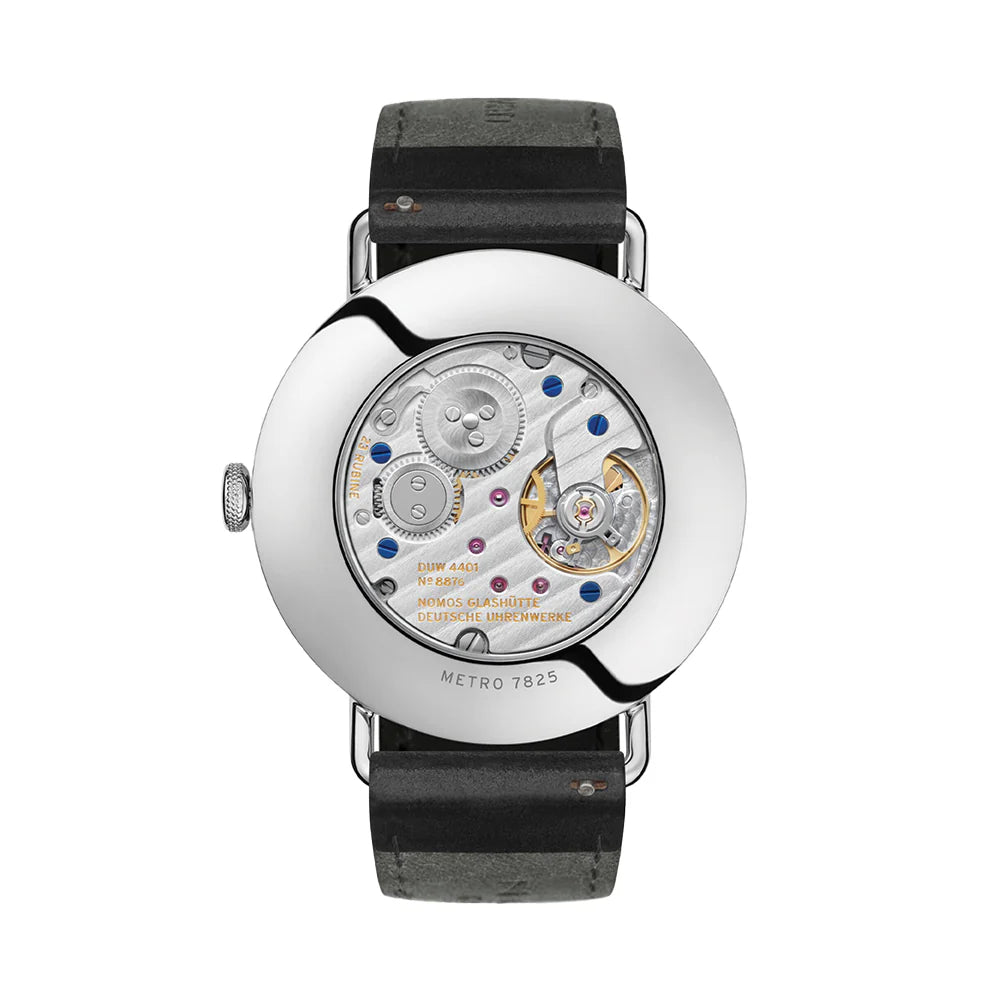 Relógio NOMOS Glashütte Metro 37mm - White Silver-Plated 1101