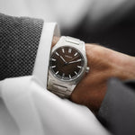 Carregue a imagem no visualizador da Galeria, Relógio Circula Steel sports watch Facet Brown - Steel Strap with Extension Folding Clasp FS-SV-UU-SF-AE