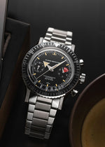 Carregue a imagem no visualizador da Galeria, Relógio Nivada Grenchen CHRONOMASTER BROAD ARROW INTER.BEZEL 38MM 86056M04LC