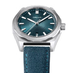 Carregue a imagem no visualizador da Galeria, Relógio Circula Steel sports watch Facet Petrol - Suede Strap FS-SV-PP