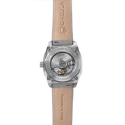 Relógio Circula Steel sports watch Facet Silver - Suede Strap FS-SV-WG