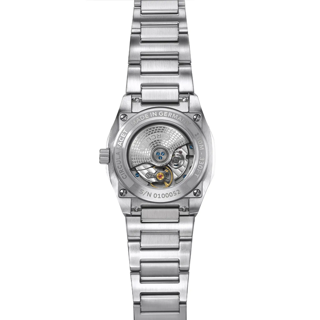 Relógio Circula Steel sports watch Facet Brown - Steel Strap with Extension Folding Clasp FS-SV-UU-SF-AE