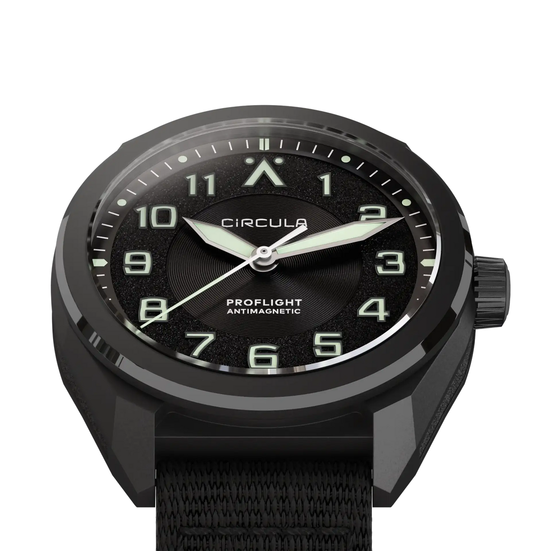 Relógio Circula Pilot watch ProFlight Black PF-SS