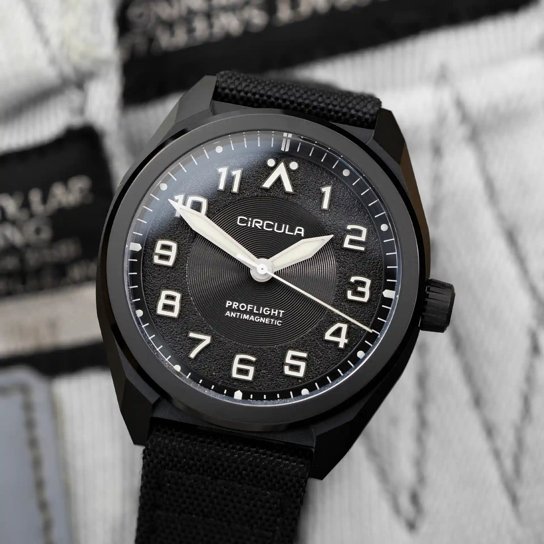 Relógio Circula Pilot watch ProFlight Black PF-SS