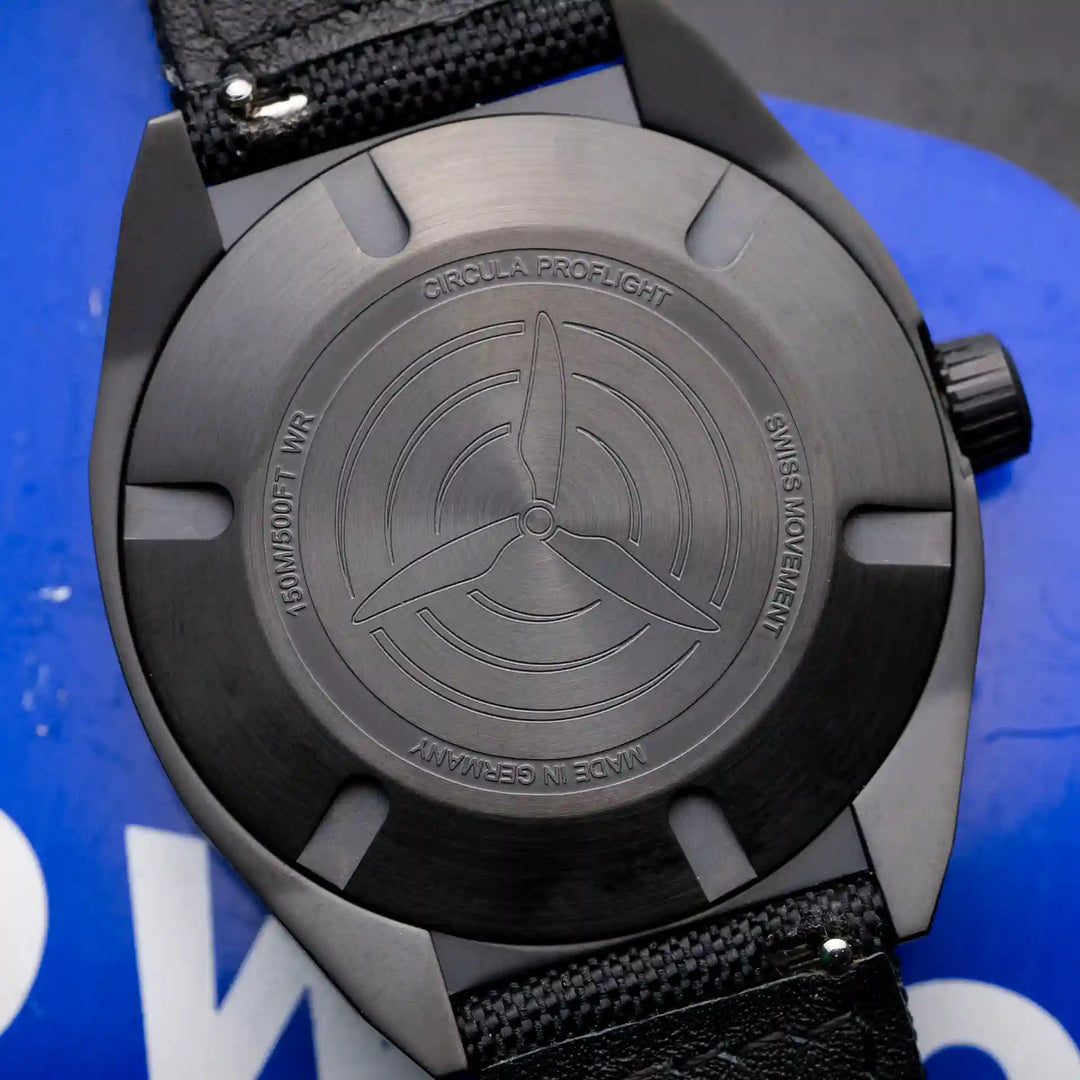 Relógio Circula Pilot watch ProFlight Black PF-SS