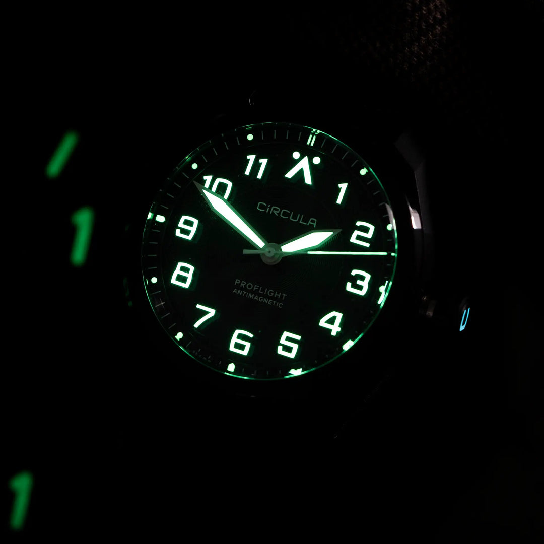 Relógio Circula Pilot watch ProFlight Black PF-SS