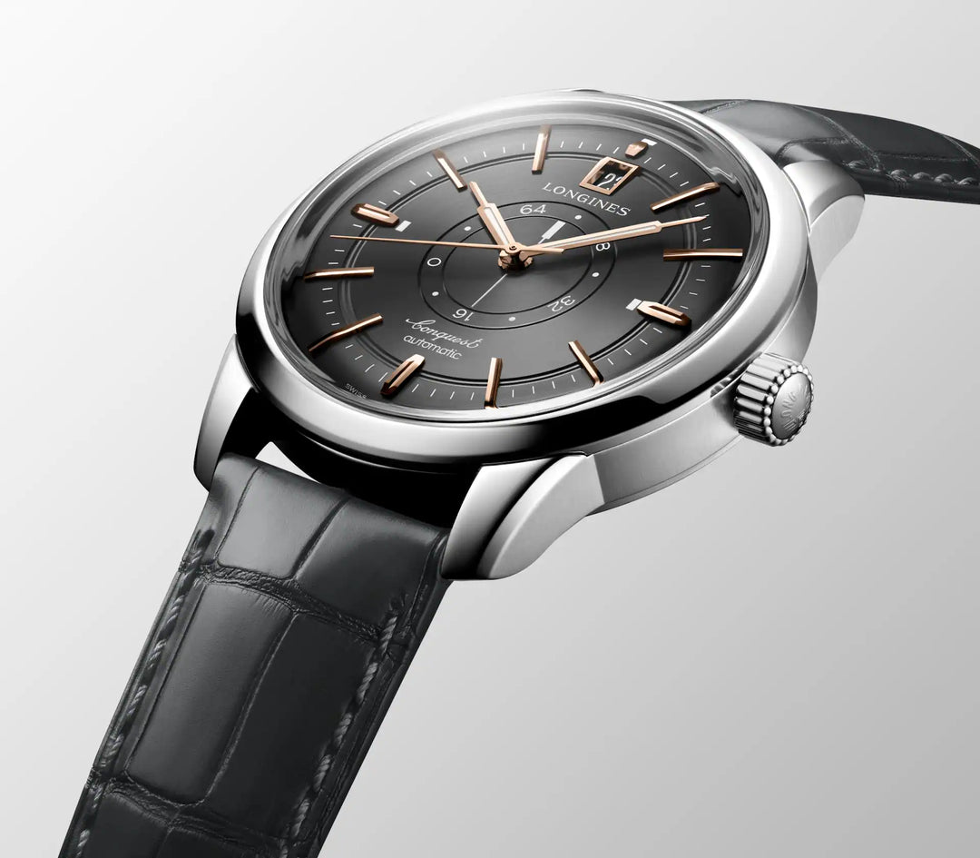 Relógio Longines CONQUEST HERITAGE CENTRAL POWER RESERVE L1.648.4.62.2 Automático 38mm