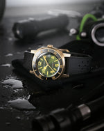 Carregue a imagem no visualizador da Galeria, Relógio Nivada Grenchen DEPTHMASTER BRONZE GREEN 39mm 14132A01