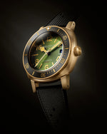 Carregue a imagem no visualizador da Galeria, Relógio Nivada Grenchen DEPTHMASTER BRONZE GREEN 39mm 14132A01