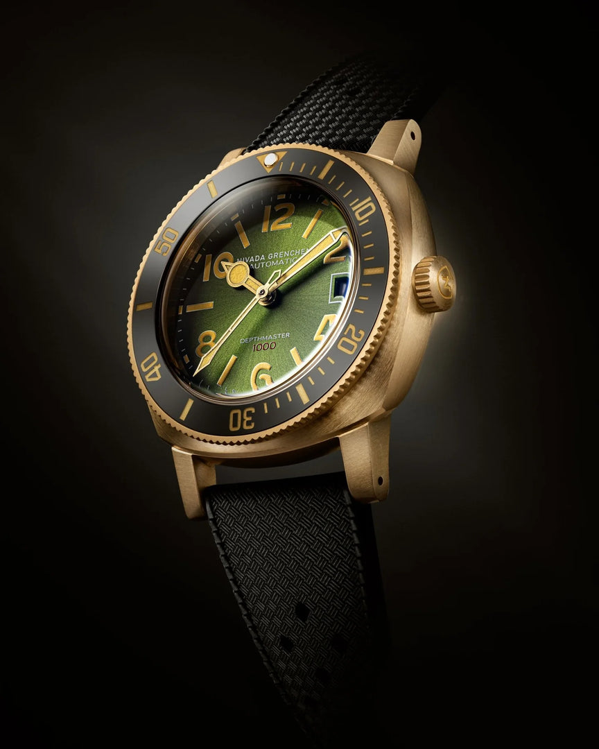 Relógio Nivada Grenchen DEPTHMASTER BRONZE GREEN 39mm 14132A01