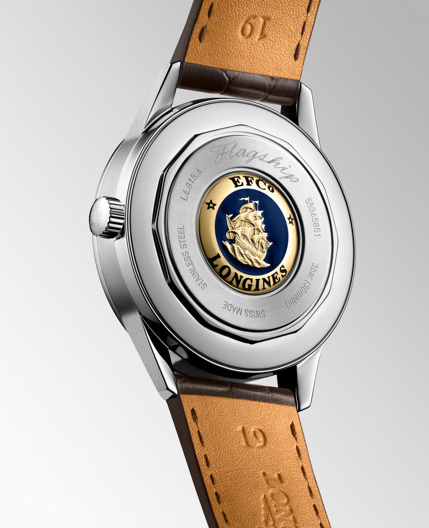 Relógio Longines FLAGSHIP HERITAGE MOONPHASE L4.815.4.78.2 - Automático 38,5mm