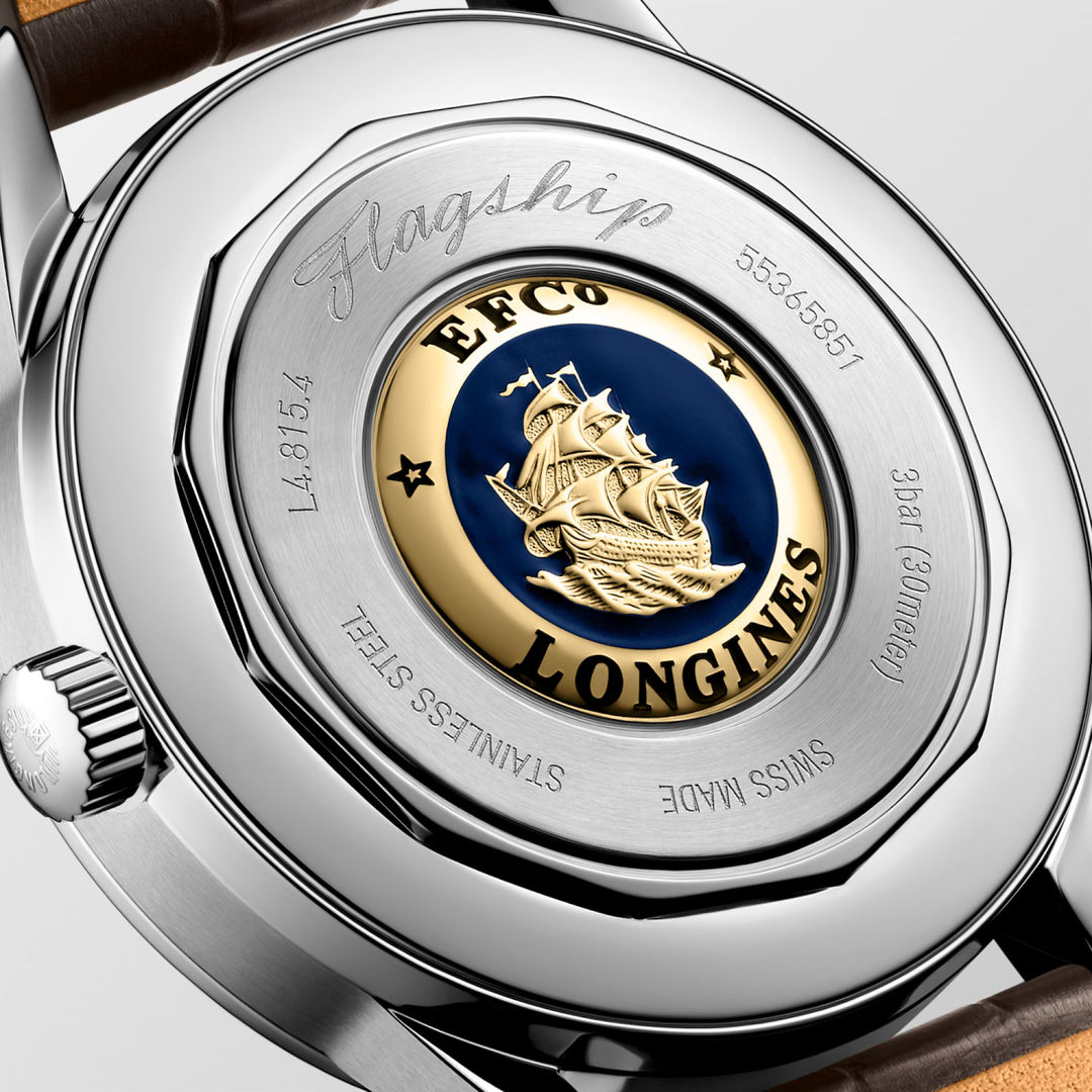 Relógio Longines FLAGSHIP HERITAGE MOONPHASE L4.815.4.78.2 - Automático 38,5mm