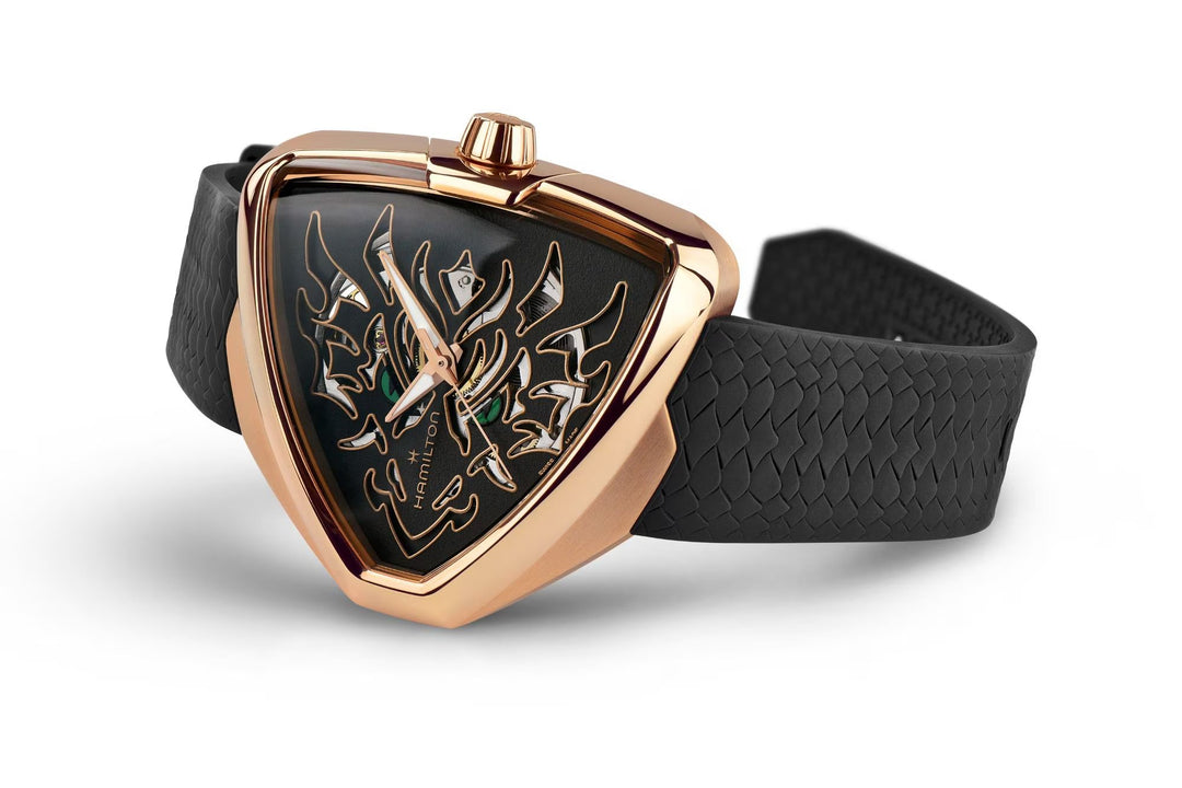 Relógio Hamilton Dragon Ventura Elvis80 Skeleton Automático| 42mm x 45mm | H24525332