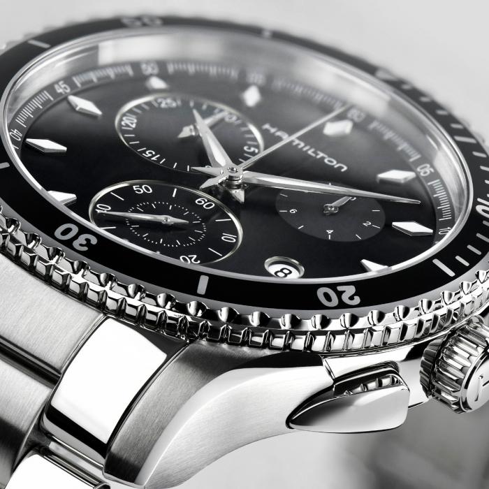 Relógio Hamilton JAZZMASTER SEAVIEW CHRONO H37512131 - Quartzo 44mm