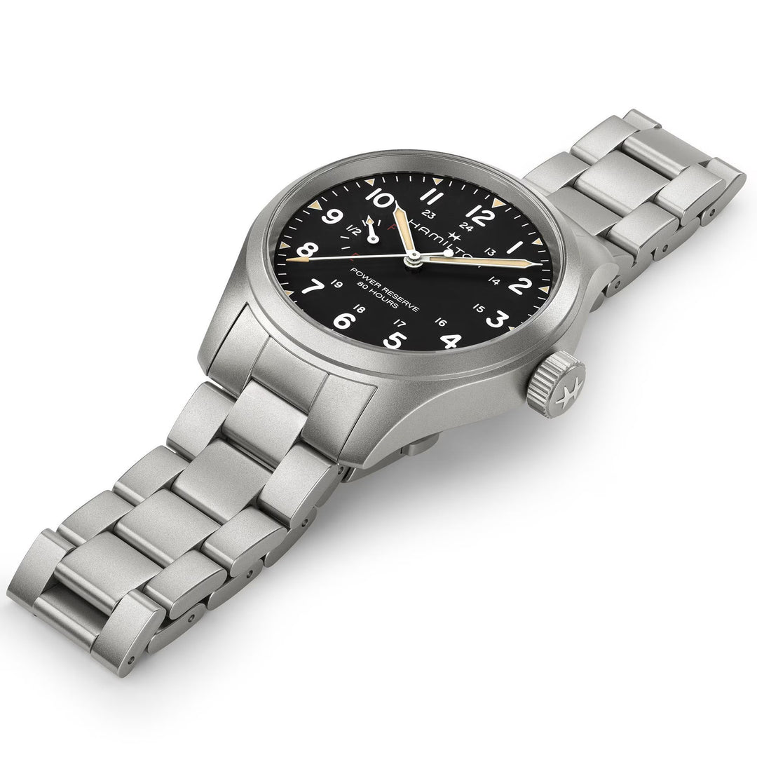 Relógio Hamilton H69509130 Khaki Field Mechanical Power Reserve 40mm