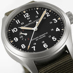 Carregue a imagem no visualizador da Galeria, Relógio Hamilton Khaki Field Mechanical Power Reserve 40mm H69509930

