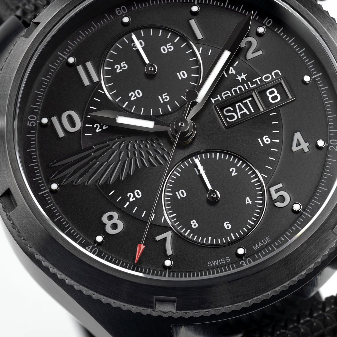 Relógio Hamilton Khaki Field Auto Chrono Resident Evil Requiem Limited Edition Automatic 42mm H71636330