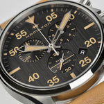 Carregue a imagem no visualizador da Galeria, Relógio Hamilton Khaki Aviation Pilot Chrono Quartzo 44mm H76722531
