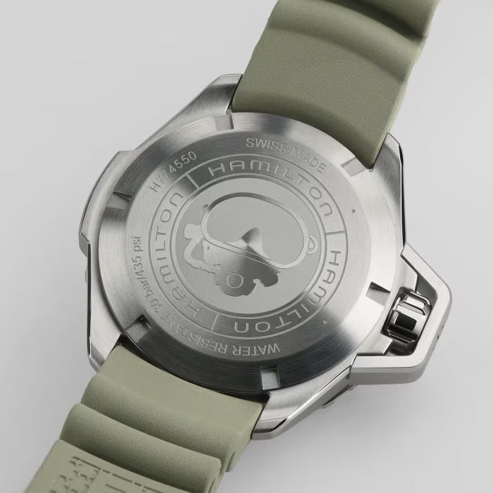 Relógio Hamilton Khaki Navy FROGMAN AUTO - H77455331 - Automático 41mm