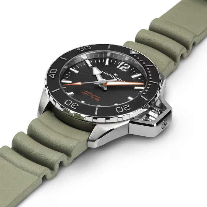 Relógio Hamilton Khaki Navy FROGMAN AUTO - H77455331 - Automático 41mm