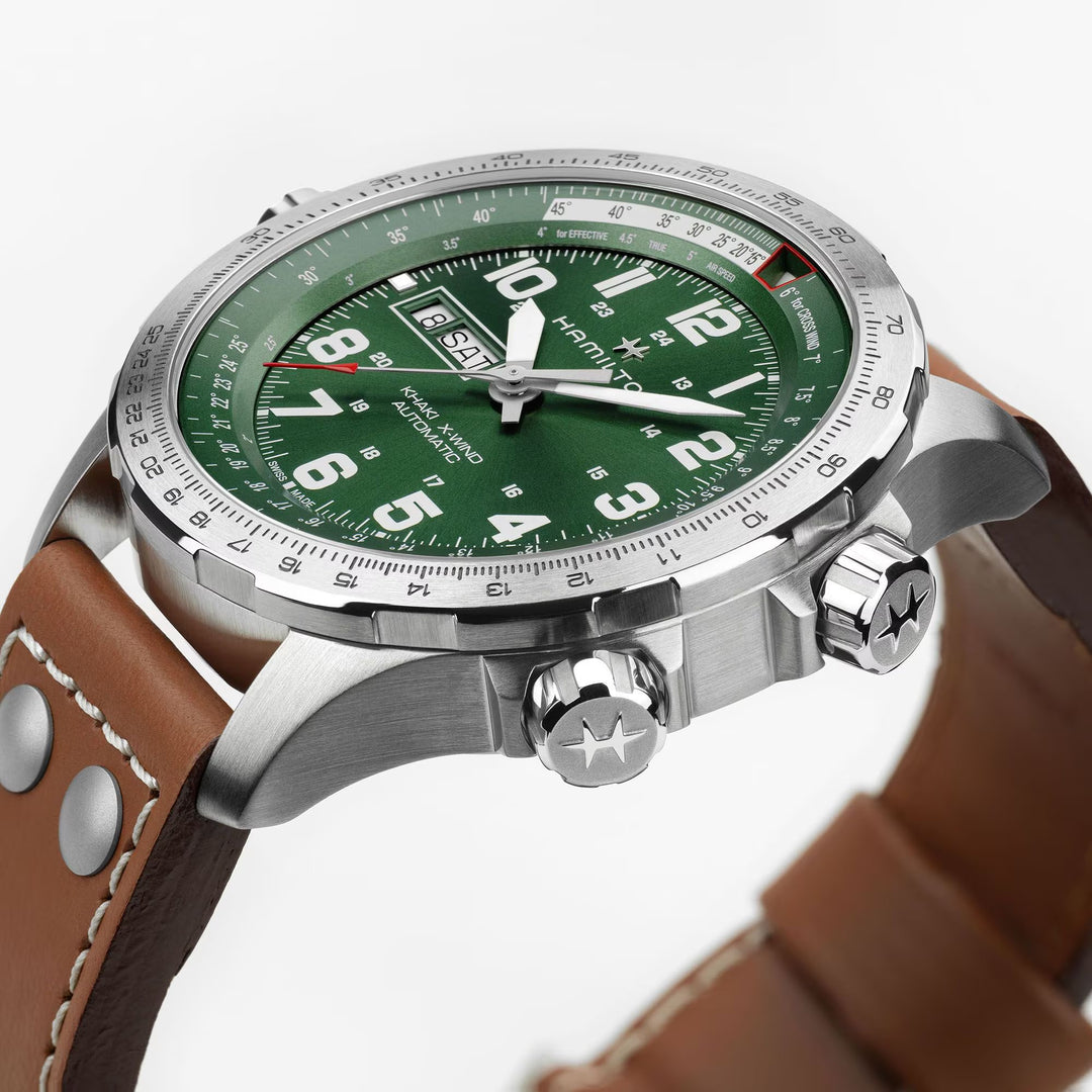 Relógio Hamilton Khaki Aviation X-Wind Day Date Automático 45mm H77735560